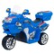Toy Time Ride-On Motorcycle- 6V Battery Powered Black Toy Trike- 3 Wheeled Motorized Bike (Blue) 218076CUX - alternate 2